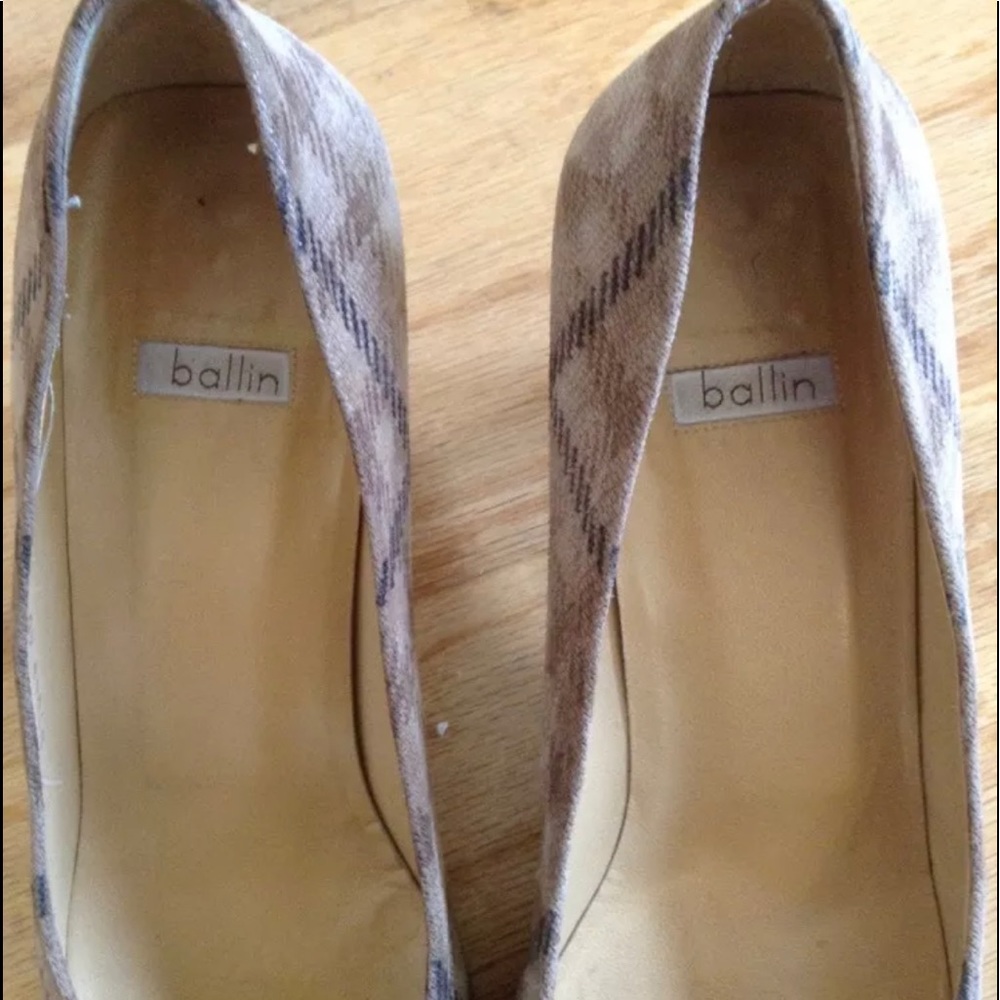 BALLIN MADE IN italy plaid pumps 40 10 - Picture 7 of 7